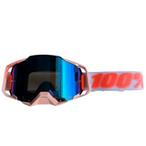 GOGGLES 100% ARMEGA TUBULAR MICA ESPEJO AZUL