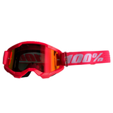 GOGGLES 100% STRATA 2 ROSA MICA ESPEJO ROJO