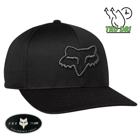 GORRA FOX FLEXFIT LITHOTYPE NEGRO